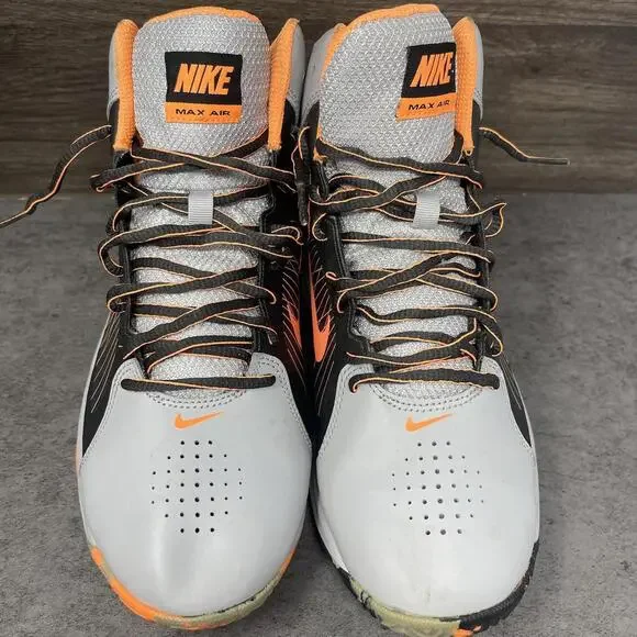 Nike Air Max Actualizer Basketball Shoes Mens Size 8.5 Grey Orange 622041-005